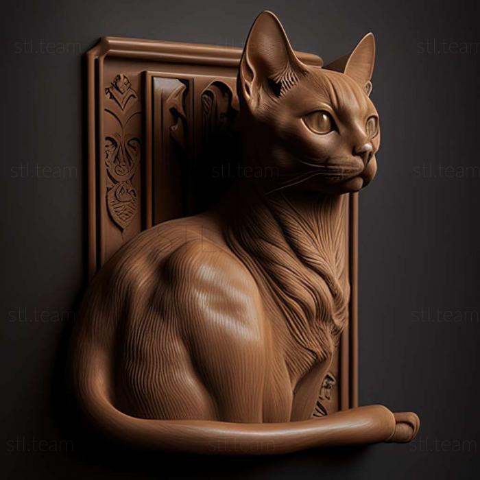 3D модель Бірманська кішка (STL)